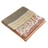 Fouta en coton biologique, Collection SUD, India Gold - 100x200cm - Karawan