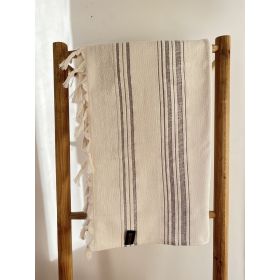 Fouta en coton biologique, Collection Dolce (1 face éponge), Moonstone - 90x170cm - Karawan