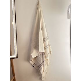 Fouta aus Bio-Baumwolle, Dolce Collection (1 Seite Frottee), Moonstone - 90x170cm - Karawan