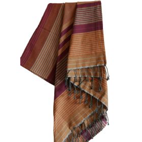 Fouta in cotone biologico, collezione EBENE, Arabesk - 100x200cm - Karawan