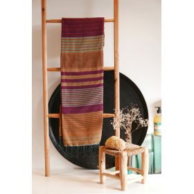 Fouta en coton biologique, Collection EBENE, Arabesk - 100x200cm - Karawan