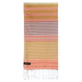 Fouta aus biologischer Baumwolle, SUD Kollektion, Terra Cotta - 100x200cm - Karawan