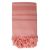 Fouta en coton biologique, Collection GARDEN, Corail - 90x160cm - Karawan