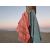 Fouta en coton biologique, Collection GARDEN, Corail - 90x160cm - Karawan
