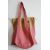 FOUTABAG, Sac multi-usages en coton biologique (Totebag), Sable et Rose indien - 45x40cm - Karawan