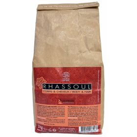 Rhassoul Pulver, für Körper und Haare - Großpackung 1kg - Karawan