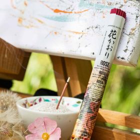 Kurze Rollen japanischer Weihrauch, Rose - 35x 30 min. - Les encens du monde