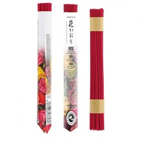Rouleaux d'encens japonais court, Rose - 35x 30 min. - Les encens du monde