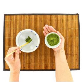 Cucchiaio Matcha di bambù dorato (Chashaku) - Aromandise
