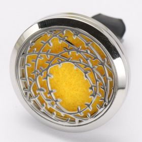 Clip'Arôme - Diffuseur d'huiles essentielles pour voiture en inox - Couronne - ZEN'Arôme