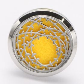 Clip'Arôme - Diffuseur d'huiles essentielles pour voiture en inox - Couronne - ZEN'Arôme