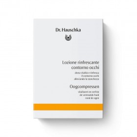Lotion fraîcheur Bio et compresses, pour les yeux fatigués - 10 x 5 ml - Dr. Hauschka 