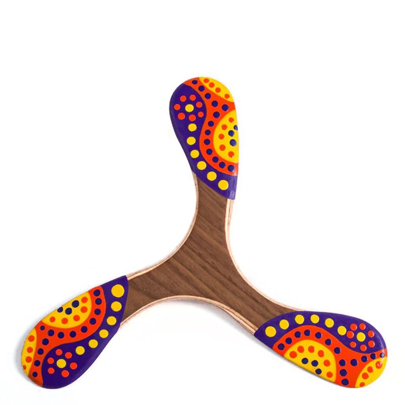 Boomerang artisanal en bois pour adultes, Le Canberra - 22cm - Wallaby Boomerangs