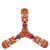 Boomerang artisanal en bois pour enfants, L'Africain - 24cm - Wallaby Boomerangs