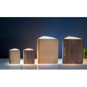 Smart Book Light, il libro leggero intelligente in legno d'acero - Gingko Design