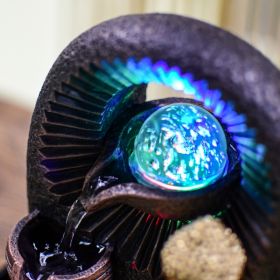 Fontana da interno - Bouddha Bhava (con statua e illuminazione a LED) - Zen'Light