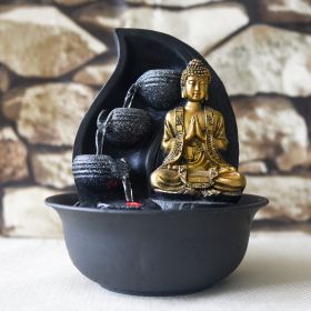 Fontana da interno - Bouddha Praya (con statua e illuminazione a LED) - Zen'Light