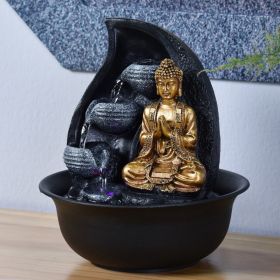 Fontana da interno - Bouddha Praya (con statua e illuminazione a LED) - Zen'Light