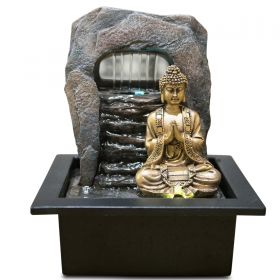 Fontana da interno - "Zen Dao" (con Buddha e illuminazione a LED) - Zen'Light