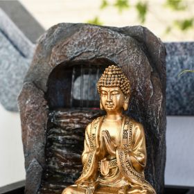 Fontana da interno - "Zen Dao" (con Buddha e illuminazione a LED) - Zen'Light