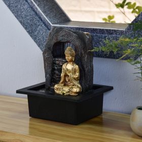 Fontana da interno - "Zen Dao" (con Buddha e illuminazione a LED) - Zen'Light