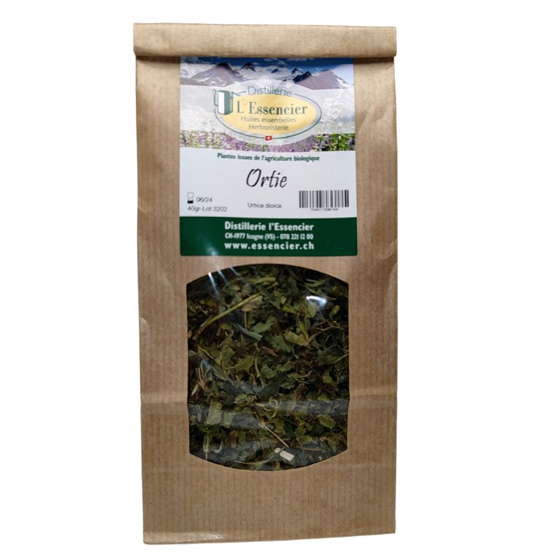 Ortica bio (Urtica dioica) per infusione - 40 g - L'essencier