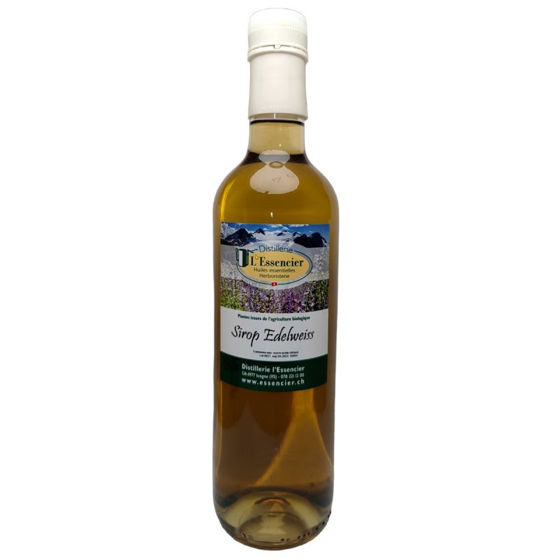 Sirop naturel & BIO à l'Edelweiss du valais - 500ml - L'essencier
