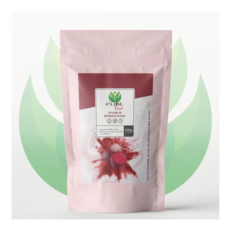 Barbabietola in polvere (pura), Forza e Nutrienti - 100g - CureFood