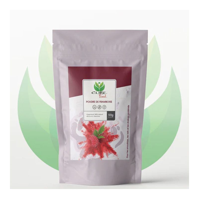 Himbeerpulver (rein), Antioxidantien & Anti-Aging - 50g - CureFood