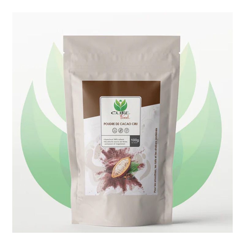 Poudre de Cacao cru (pure), MOD - 100g - CureFood