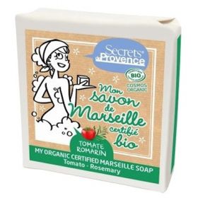 Sapone biologico di Marsiglia, Pomodoro e rosmarino - 100g - Segreti di Provenza