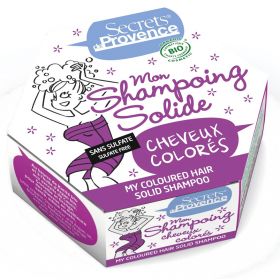 Il mio shampoo organico solido per capelli colorati - 85g - Secrets de Provence