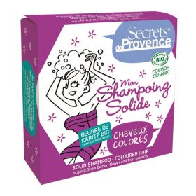 Mon shampoing solide BIO, pour cheveux colorés - 85g - Secrets de Provence