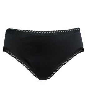 Culotte menstruelle en coton Bio: Confort, discrétion et écologie - Noir, flux modéré (34 à 44) - Anaé