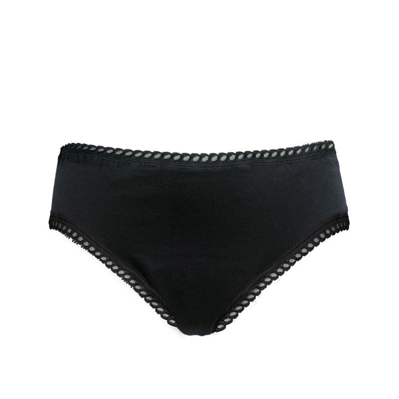 Mutandine mestruali - Nero, flusso moderato, Comfort, discrezione ed ecologia - Taglia da 34 a 44 - Anaé