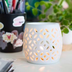 Diffuseur à bougie photophore en porcelaine, LUCIOLE - Les encens du monde