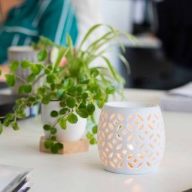 Diffuseur à bougie photophore en porcelaine, LUCIOLE - Les encens du monde