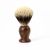 Blaireau de rasage en Noyer & Fleur de Poil de blaireau Blanc Européen - Gentleman Barbier