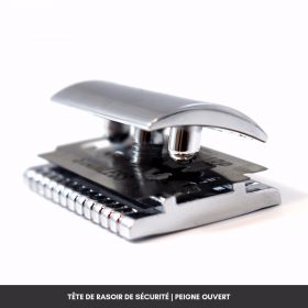 Sicherheitsrasierer "Collection 1990" aus Birkenholz & Edelstahl - Gentleman Barbier