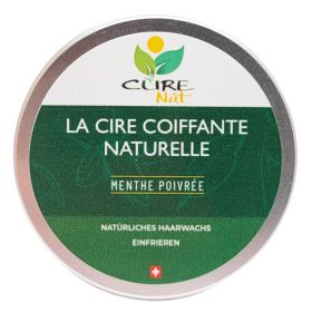 Cera per lo styling, 100% naturale e artigianale, Menta piperita - 50g - Curenat