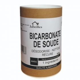 Bicarbonato di sodio tecnico (grado alimentare) - Tubo da 500 g - 3 Abeilles