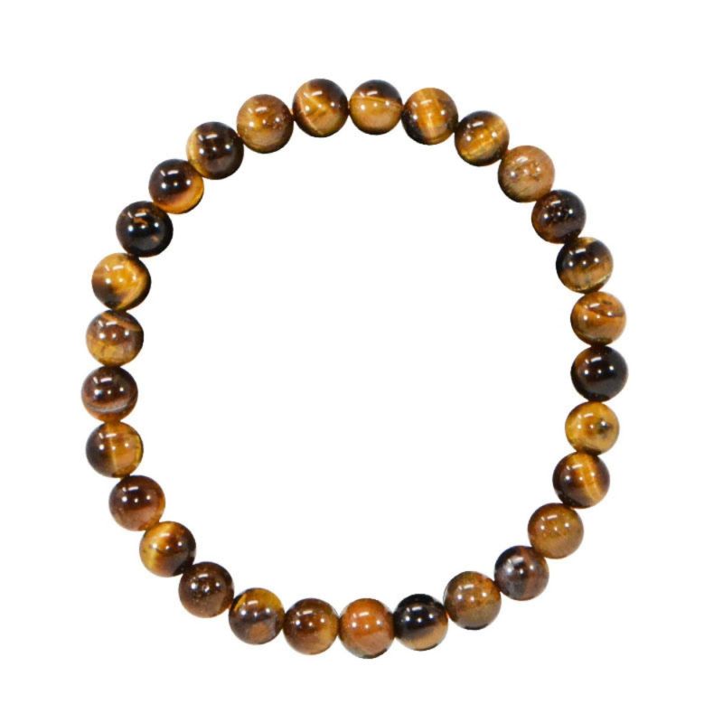 Armband aus Naturstein für Erwachsene - Tigerauge Braun - 19cm - Irréversible Bijoux