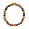 Bracelet en pierre naturelle pour adultes - Œil du Tigre Marron - 19cm - Irréversible Bijoux
