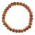 Bracelet en pierre naturelle pour adultes - Ambre cognac - 19cm - Irréversible Bijoux