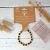 Bracciale in pietra naturale per adulti - Ambra multicolore - 19 cm - Irréversible Bijoux