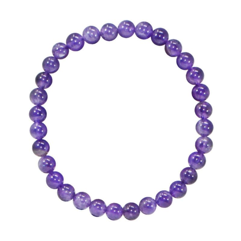 Armband aus Naturstein für Erwachsene - Amethyst - 19cm - Irréversible Bijoux