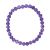 Bracelet en pierre naturelle pour adultes - Améthyste - 19cm - Irréversible Bijoux