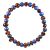 Bracciale in pietre naturali per adulti - Ambra cognac e Lapislazzuli - 19 cm - Irréversible Bijoux
