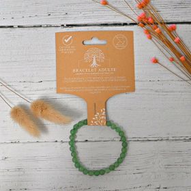 Bracciale in pietra naturale per adulti - Avventurina - 19 cm - Irréversible Bijoux