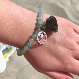 Armband aus Naturstein für Erwachsene - Aventurin - 19cm - Irréversible Bijoux